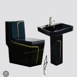 Chaise +lavabo GM noir complete